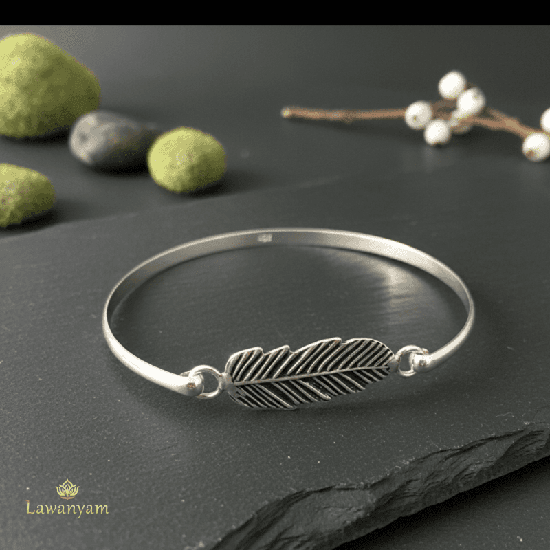 Silver Feather Charm