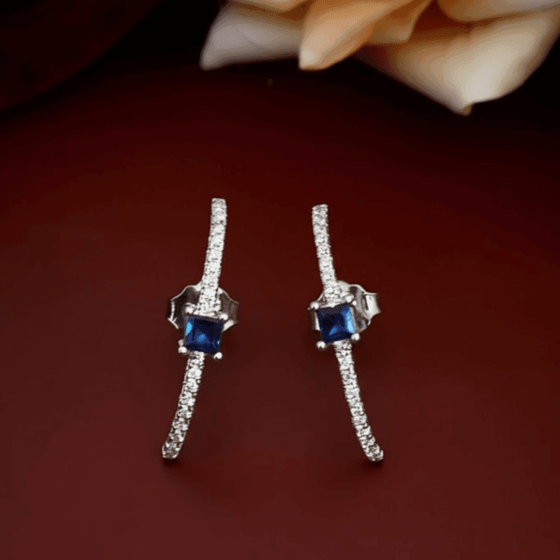 Blue Line Elegance Studs